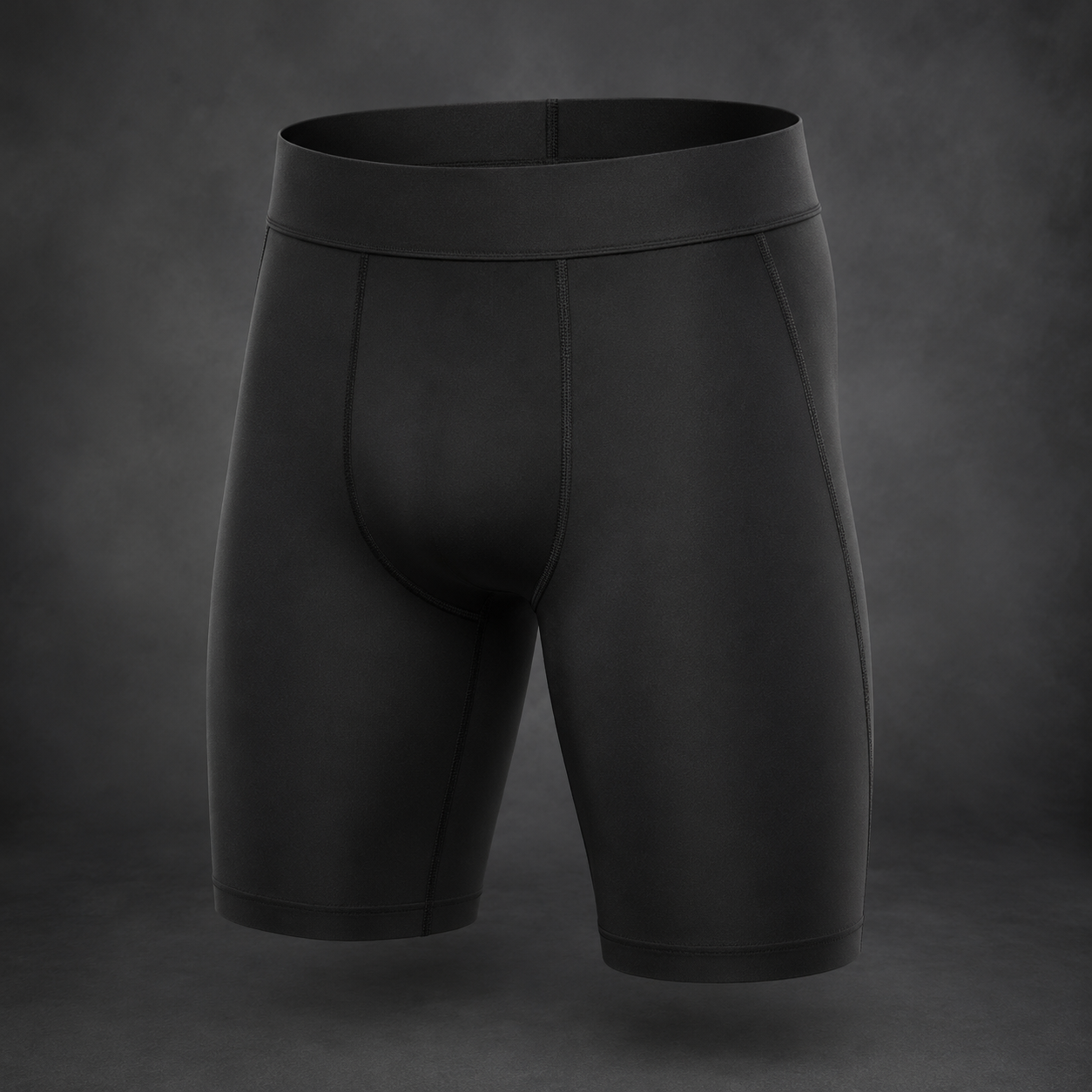 Pillars Basketball Compression Shorts in Solid Black